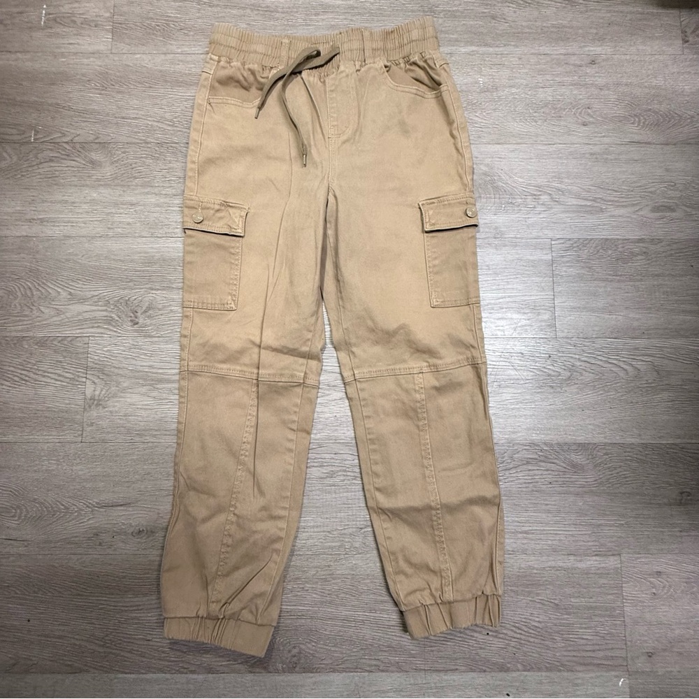 Tan Cargo Jogger Pants